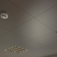 Потолок кассетный Cesal Tegular K45 3305 Чёрный Матовый 595х595х0,58 мм
