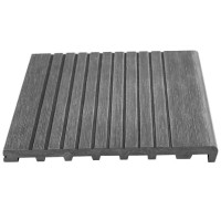 Ступень из ДПК полнотелая RusDecking Scala Серая-20 4000х345х23 мм