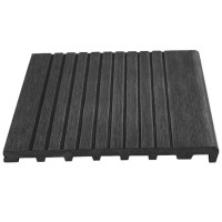 Ступень из ДПК полнотелая RusDecking Scala Графит-17 4000х345х23 мм