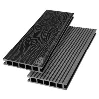 Террасная доска из ДПК Savewood Ornus Тангенциальный распил Черный 3000х144х25 мм